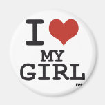 I love my girl refrigerator magnets