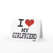 I love my girlfriend card