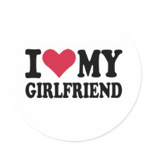 I love my girlfriend stickers