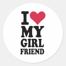I love my girlfriend sticker