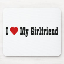 I Love My Girlfriend (v4) Mouse Pad / Mousepad