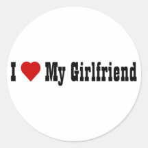 I Love My Girlfriend (v4) Sticker