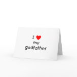 I Love My Godfather cards