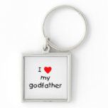 I Love My Godfather keychains