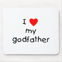 I Love My Godfather Mousepads