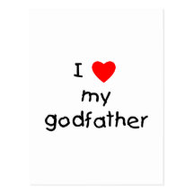I Love My Godfather Post Cards