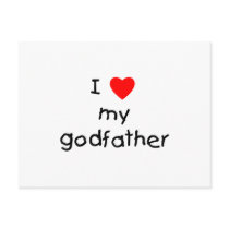 I Love My Godfather Post Cards