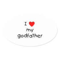 I Love My Godfather Sticker