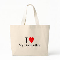 I love my godmother tote bags