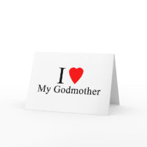 I love my godmother greeting cards
