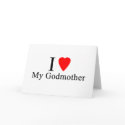 I love my godmother cards