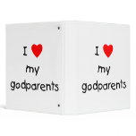 I Love My Godparents binders