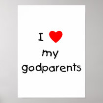 I Love My Godparents Poster