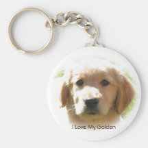 I Love My Golden Keychains