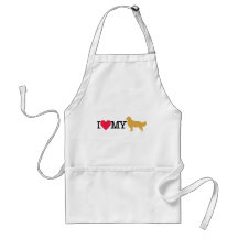 I Love My Golden Retriever ! Apron