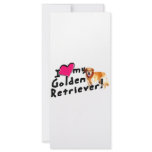 I love my Golden Retriever! Rack Card Template