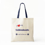 I Love My Goldendoodle (Male Dog) bags