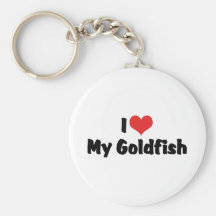 I Love My Goldfish Key Chain