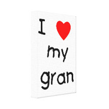 I love my gran gallery wrap canvas