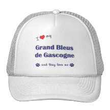 I Love My Grand Bleus de Gascogne (Multiple Dogs) Mesh Hat