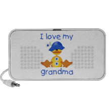 I love my grandma (girl ducky) notebook speaker