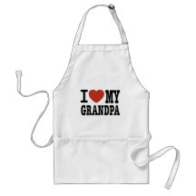 I LOVE MY GRANDPA APRONS