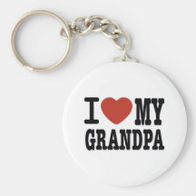 I LOVE MY GRANDPA KEYCHAINS