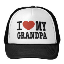 I LOVE MY GRANDPA TRUCKER HATS