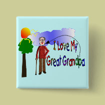 I love my great Grandpa KIDS DRAWING buttons