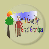 I love my great Grandpa KIDS DRAWING magnets