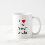 I Love My Great Uncle mugs