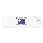 I Love My Greek Grandma Bumper Sticker