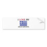 I Love My Greek Grandma Bumper Sticker