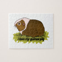 I Love My Guinea Pig Jigsaw Puzzle