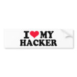 I love my Hacker bumper stickers