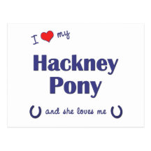I Love My Hackney Pony (Female Pony) Post Cards
