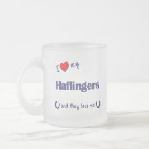 I Love My Haflingers (Multiple Horses) Coffee Mugs