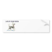 I Love My Hairless Chinese Crested Dog Bumper Stickers