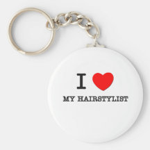 I Love My Hairstylist Key Chain