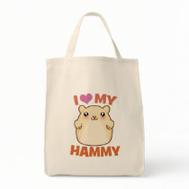 I Love My Hammy Tote Bag