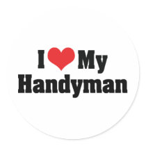I Love My Handyman Sticker