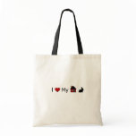 "I Love My House Rabbit" Tote Bag