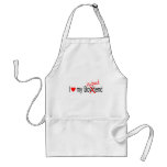 I Love My Husband aprons