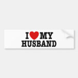 I Love My Husband Bumper Sticker