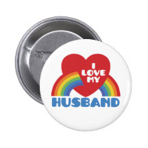 I Love My Husband Button