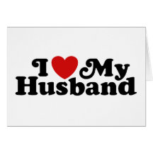 I Love My Husband Greeting Card
