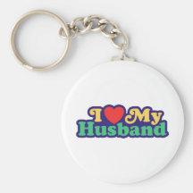 I Love My Husband Keychain
