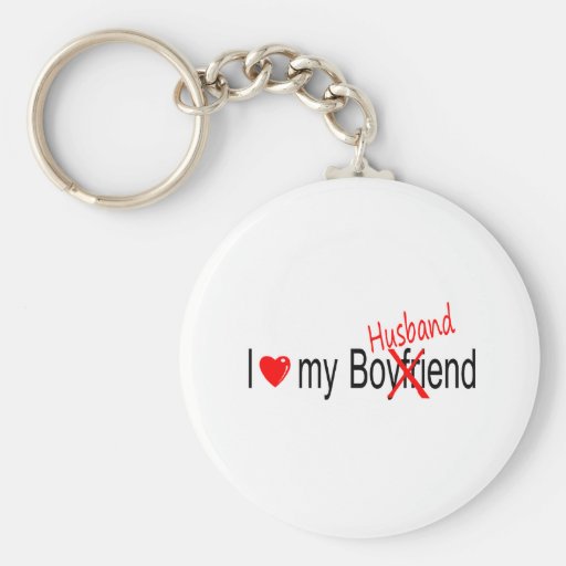 I Love My Husband Keychains