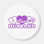 I Love My Husband Refrigerator Magnets