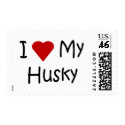 I Love My Husky Dog Breed Lover Gifts postage